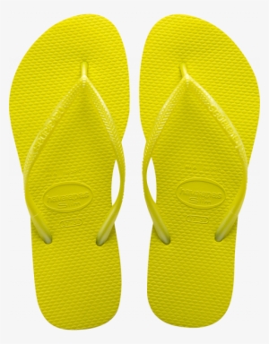Slim Neon Yellow Havaianas - Yellow Flip Flops #888699
