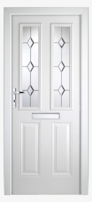 Doorsdirect2u White Composite London Glazed Front Door - London #888758
