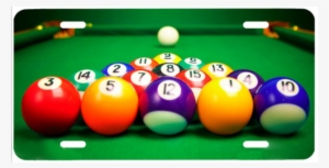Pool Table And Balls - Cue Sports #889287