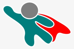 Super Hero Red Cape Clip Art - Superhero #889922