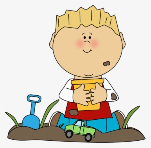 Dirt Clipart Two Boy - Boy Playing Clipart #889946