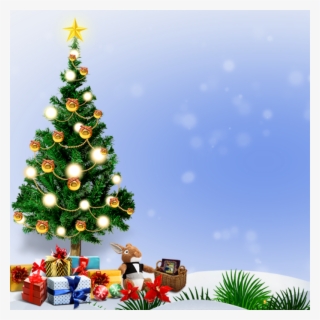 Santa Claus Tree Father - Christmas Tree Poster Background #8800838