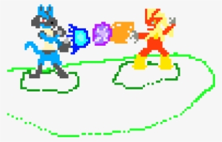 Lucario Vs Blaziken - Illustration #8801159