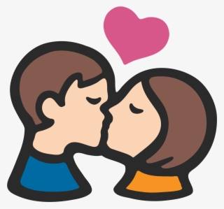 Couple Emoji Transparent - Emojis Kissing Each Other #8801190