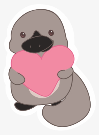 Loving Platypus - Cartoon #8801311
