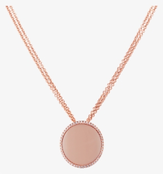 Joanne Circle Necklace Pink - Necklace #8801756