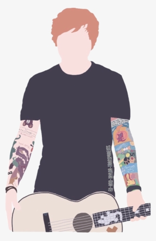Ed Sheeran Drawing Transparent Tattoos Guitar Pls Like - Guitar Arm Sleeve Tattoo #8802142