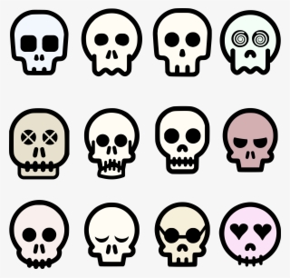Skull Emoji Vector Clipart Image - Free Skull Cartoon Vector #8802755