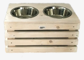 Dog Bowl Stand Wooden Pallets White - Drawer #8803685