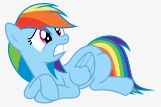 My Little Pony Clipart Rainbow Dash - Mlp Rainbow Dash Scared #8804057
