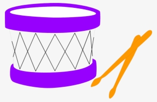 Drum Clipart Drumstick - Purple Drum Clipart #8804354