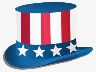 Free Clipart Of A Fourth Of July Top Hat - 4th Of July Png #8804397