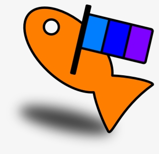 Fish Carry Flag Svg Clip Arts 600 X 584 Px #8804542