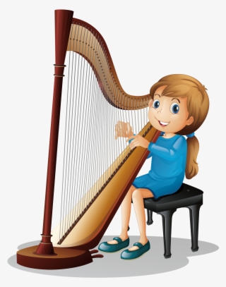 Musical Clipart Harp - String Harp Musical Instruments #8805211
