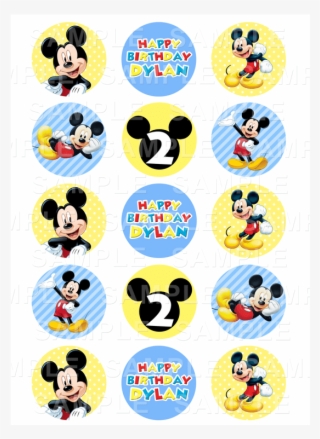 Mickey Mouse - Mickey Mouse Characters Cupcake Toppers #8806166