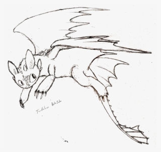 Toothless By Blue Saphi Dragon - Sketch #8806548