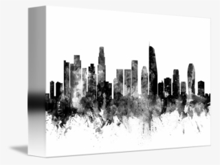 Los Angeles Skyline Png - Los Angeles Skyline Black And White #8806768