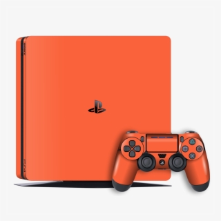 Playstation 4 Slim Ps4 Slim Coral Gloss Glossy Skin - Playstation 4 Slim Grey #8808305