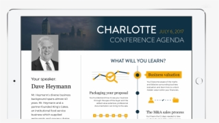 Ipad Conference Agenda Charlotte - Baillardran #8810138