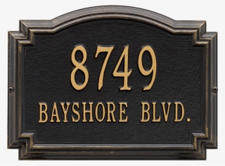 Williamsburg Standard Wall Address Plaque, Two Lines - Commemorative Plaque #8815340