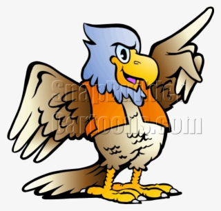 Eagle Pointing With Vest - Cartoon Bird Pointing #8816398 Eagle Pointing With Vest - Cartoon Bird Pointing #8816398
