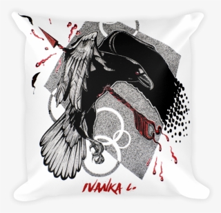 Crow Arrow Impact Square Print Pillow By Ivanka Collado - Duvet #8816525