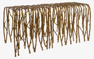 Gold Leaf Design Group Twig Benches - Wood #8816570