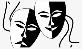 Jpg Royalty Free Theatre Comedy Clip Art Mask Transprent - Theatre Mask #8816931