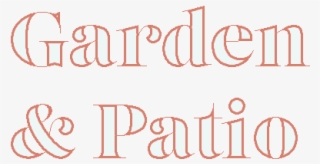Garden And Patio - Calligraphy #8817638