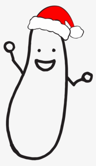 Image Of Our Pickle Logo With A Santa Hat On - Cartoon #8819211 Image Of Our Pickle Logo With A Santa Hat On - Cartoon #8819211