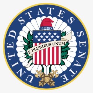 Us Map, United States Senate Coat Of Arms Or Logo Map - Us Senate Official Seal #8820392