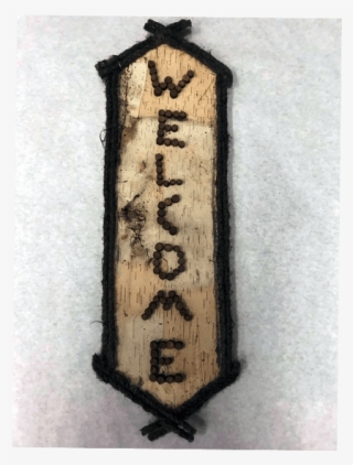 Rustic Twig Welcome Sign - Cross-stitch #8820792