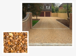 Our Golden Gravel Is A More Rounded Material Ideally - Walkway #8825191 Our Golden Gravel Is A More Rounded Material Ideally - Walkway #8825191