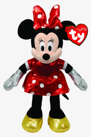 Minnie Mouse Sparkle Beanie Babies - Ty Mickey Mouse Plush #8875287