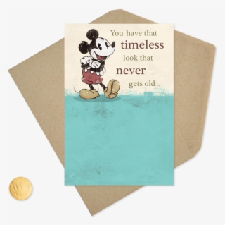 Disney Mickey Mouse Timeless Look Birthday Card - Envelope #8875323