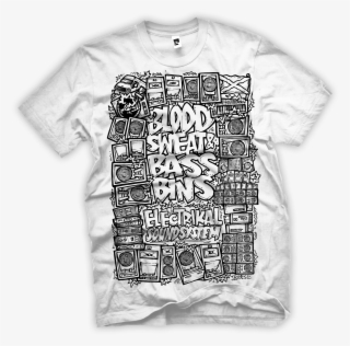 Blood Sweat & Bassbins White - Shirt Stick To Your Guns #8875824