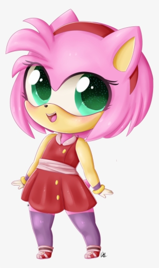 Chibi Amy Rose By Dari-draws - Amy From Sonic Chibi #8877312