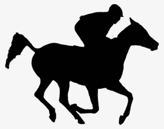 Pretentious Race Horse Silhouette Clipart Big Image - Silhouette Of Race Horse #8878627