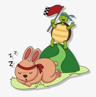 Running And Weight Loss - Tortoise And Hare Clipart #8880391