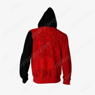 Rwby Ruby Rose Zip Up Hoodie Fullprinted Zip Up Hoodie - Don Bosco #8881304