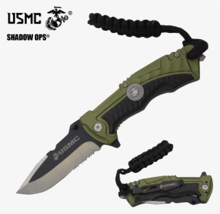 Brass Knuckle Folding Knife - Marine Corps Knives #8881424