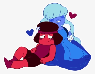 Xeternalflamebryx 313 205 There Is No Need To Worry, - Steven Universe Love Fanart Ruby Sapphire #8881620
