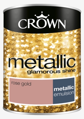 Featuring Paint Crown Fashion Wall Metallc Rose Gold - Crown Matt Emulsion Paint #8881934