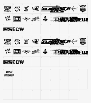 Font Characters - Wrestling Fonts #8885064