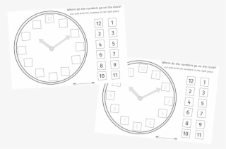 Clock Numbers Cut And Stick Activity - Clock Numbers Printable #8885248