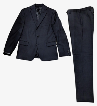 Michael Kors Boys Black/blue Tic Stripe Wool Suit Suit - Formal Wear #8885357