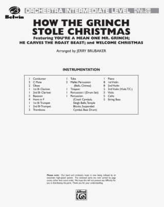 How The Grinch Stole Christmas Thumbnail - Hedwig's Theme Sheet Music #8886865