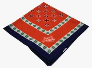 Avon Sweet Honesty Bandana Scarf Red Blue 1970s Japan - Patchwork #8888378