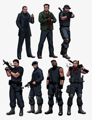 Jean Claude Van Damme, Arnold Schwarzenegger, Randy - Infantry #8888658