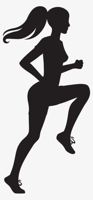 Running Woman Silhouette Transparent Image - Athletics Sports Clip Art #8889548